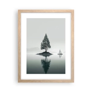 Póster en marco roble claro - Un sueño hecho realidad - 30x40 cm