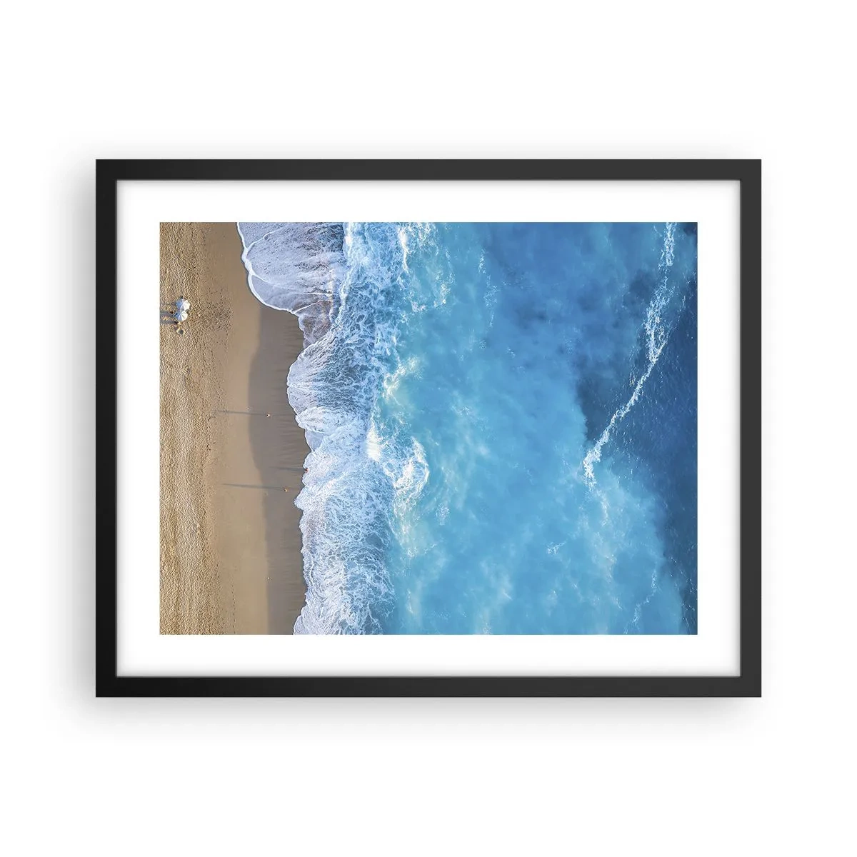 Póster en marco negro - El poder del azul - 50x40 cm