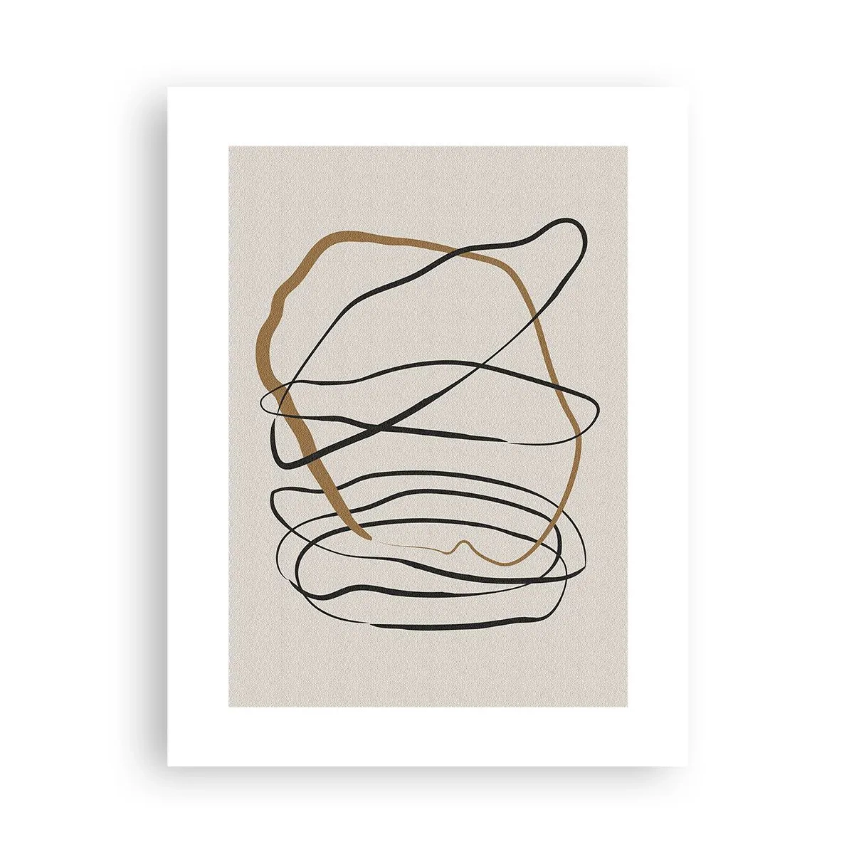 Póster - Composición: danza lineal - 30x40 cm