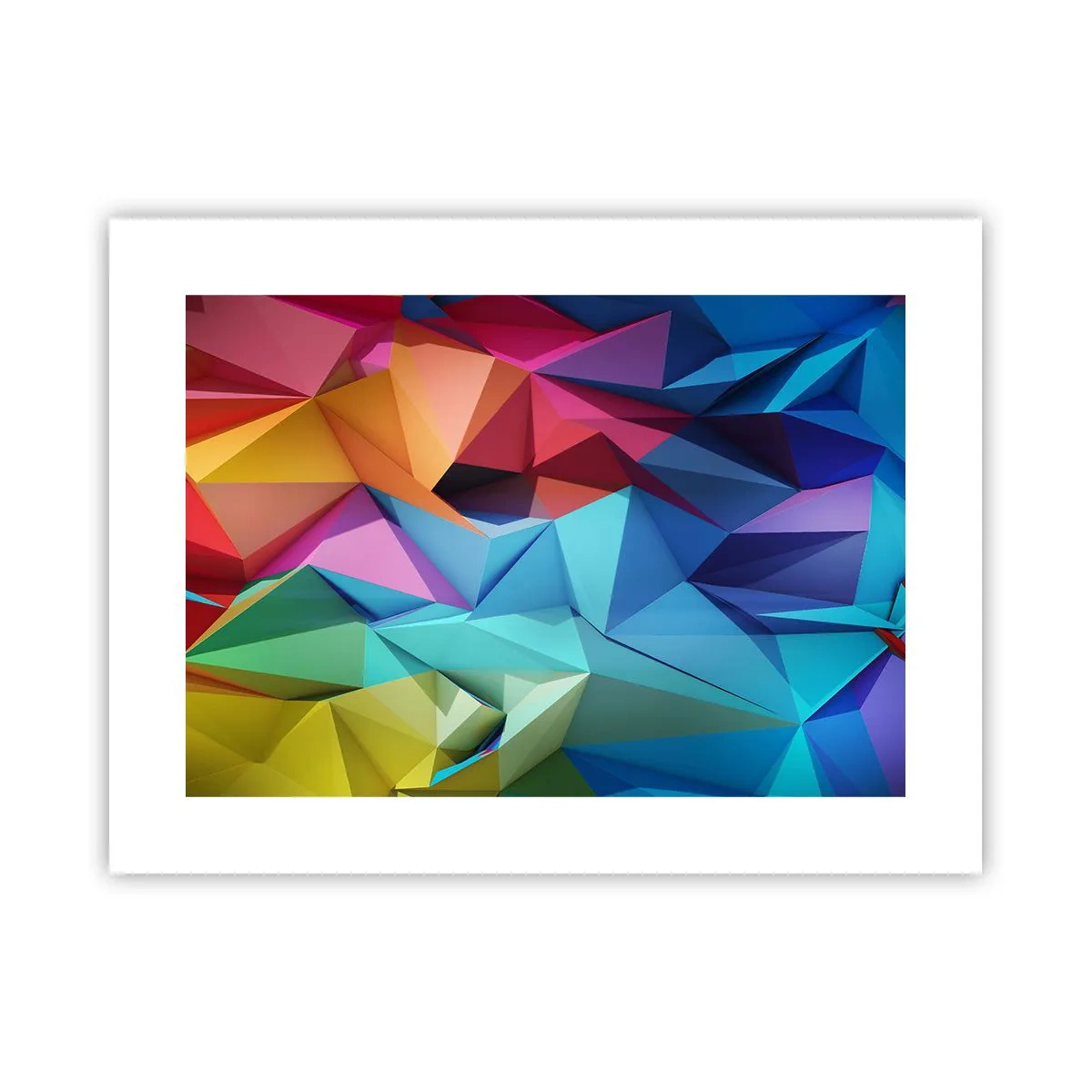 Póster - Origami arco iris - 40x30 cm