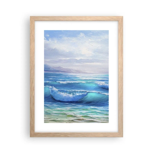 Póster en marco roble claro - Trae consuelo - 30x40 cm