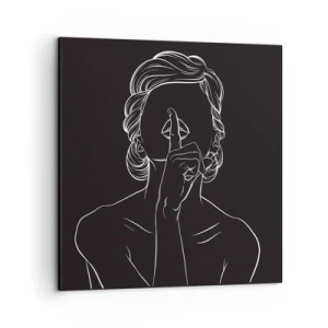 Cuadro sobre lienzo - Impresión de Imagen - La belleza florece en silencio - 50x50 cm