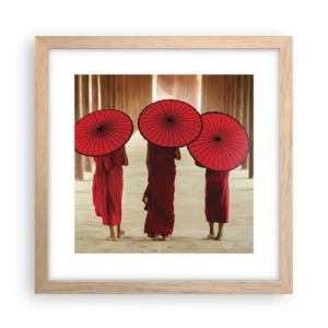 Póster en marco roble claro - En el camino a la Tierra Pura - 30x30 cm