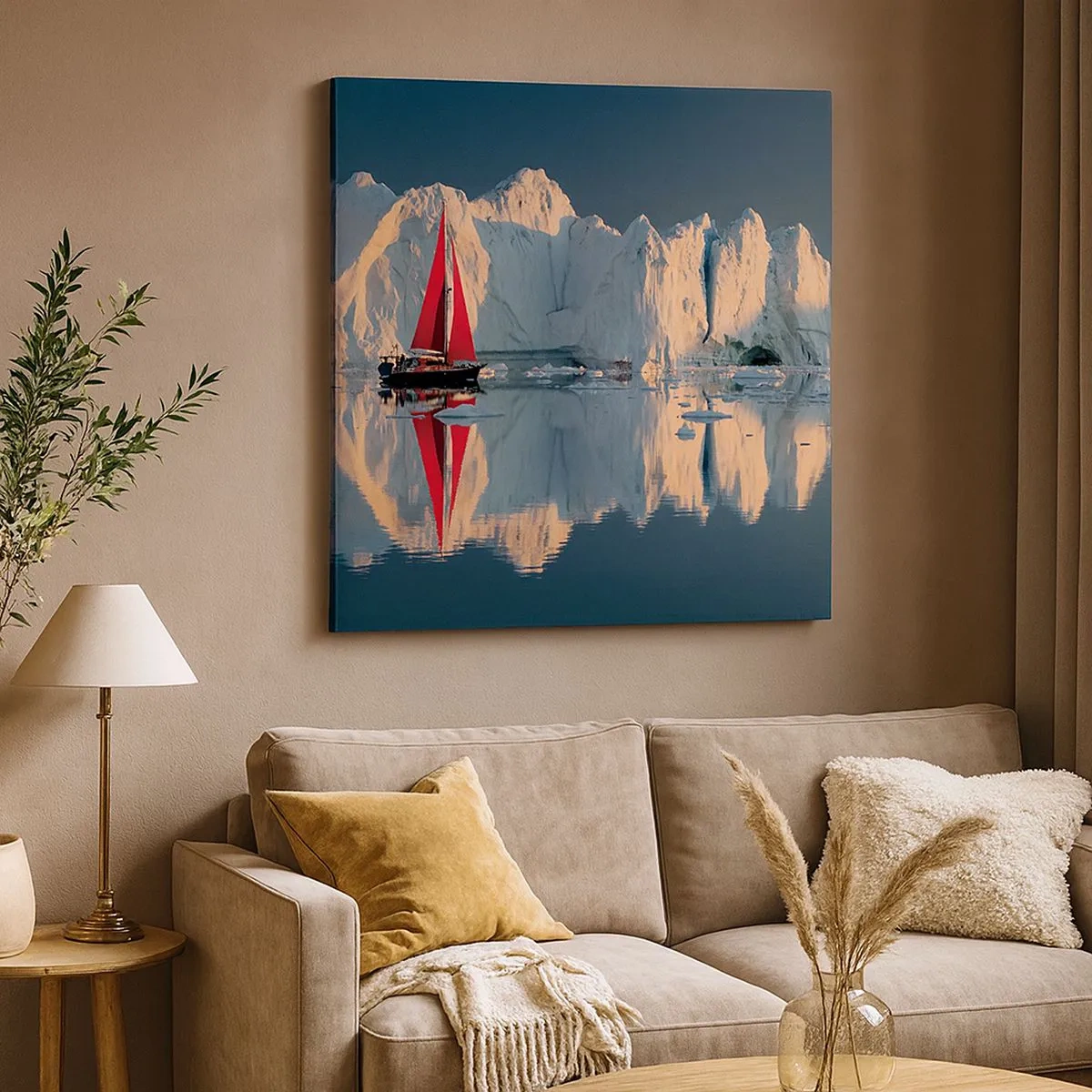 Cuadro sobre lienzo - Impresión de Imagen - En el límite del mundo - 30x30 cm