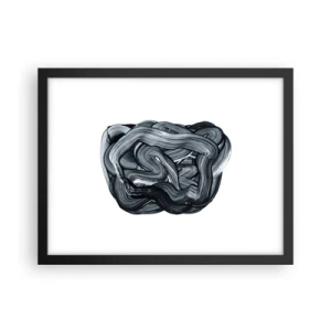 Póster en marco negro - No es tan sencillo - 40x30 cm