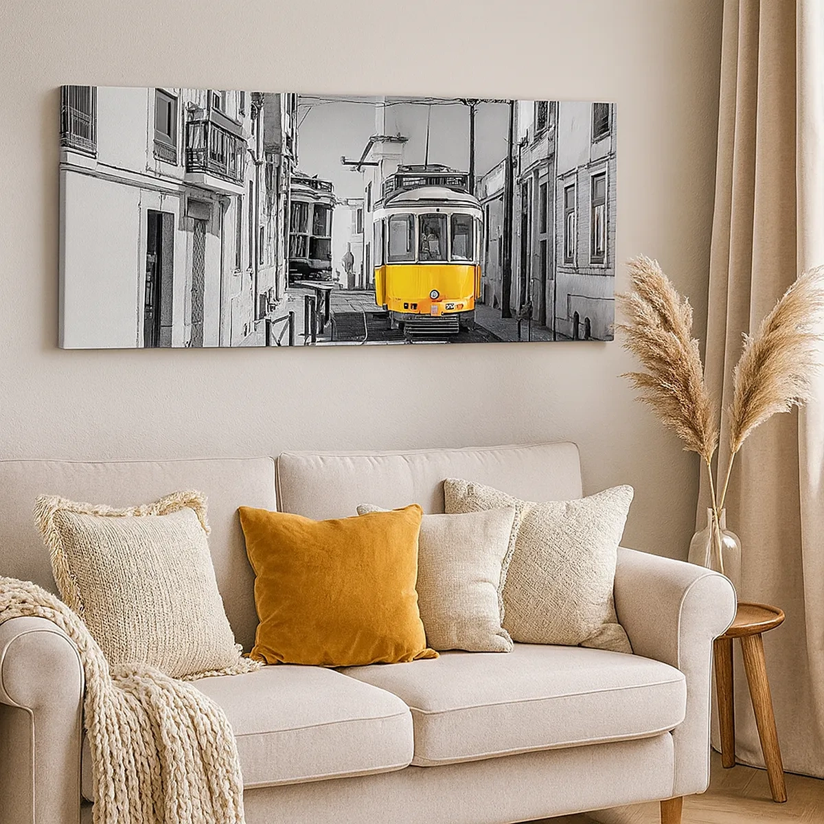 Cuadro sobre lienzo - Impresión de Imagen - Espíritu de Lisboa - 30x30 cm