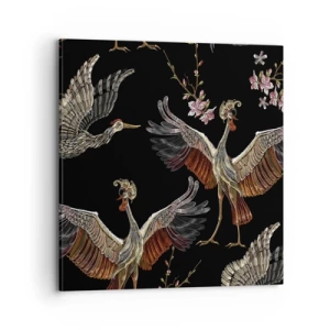 Cuadro sobre lienzo - Impresión de Imagen - Aves de cuento de hadas - 70x70 cm