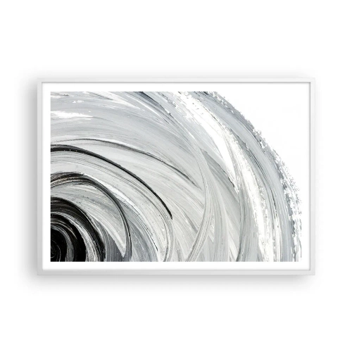 Póster en marco blanco - Composición orbital - 100x70 cm