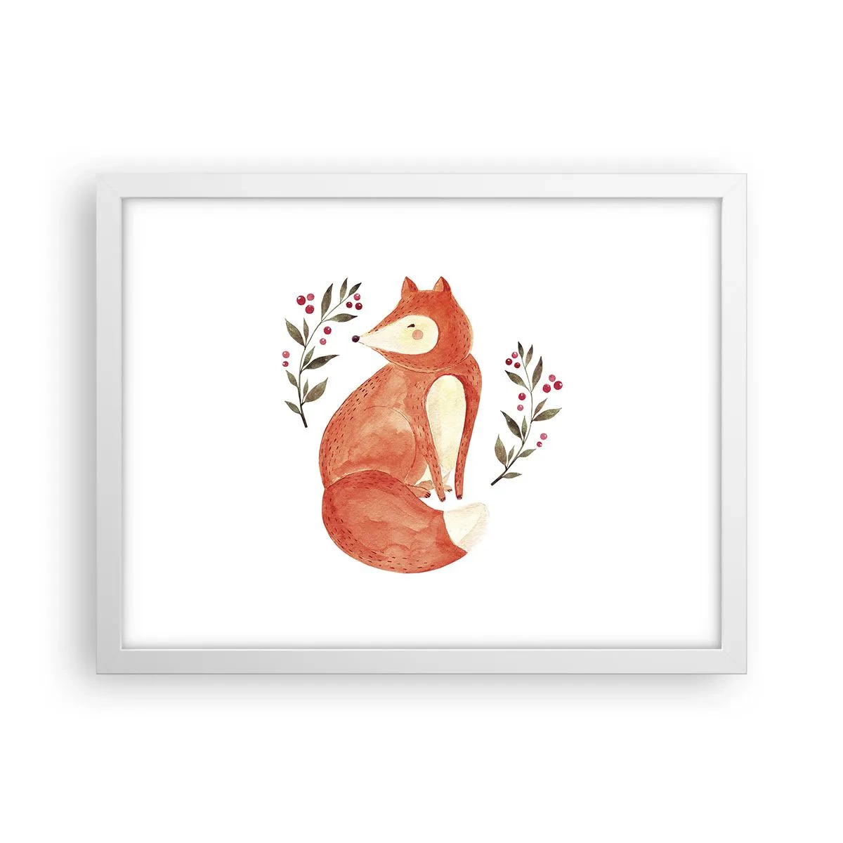 Póster en marco blanco - Pequeño pelirrojo - 40x30 cm