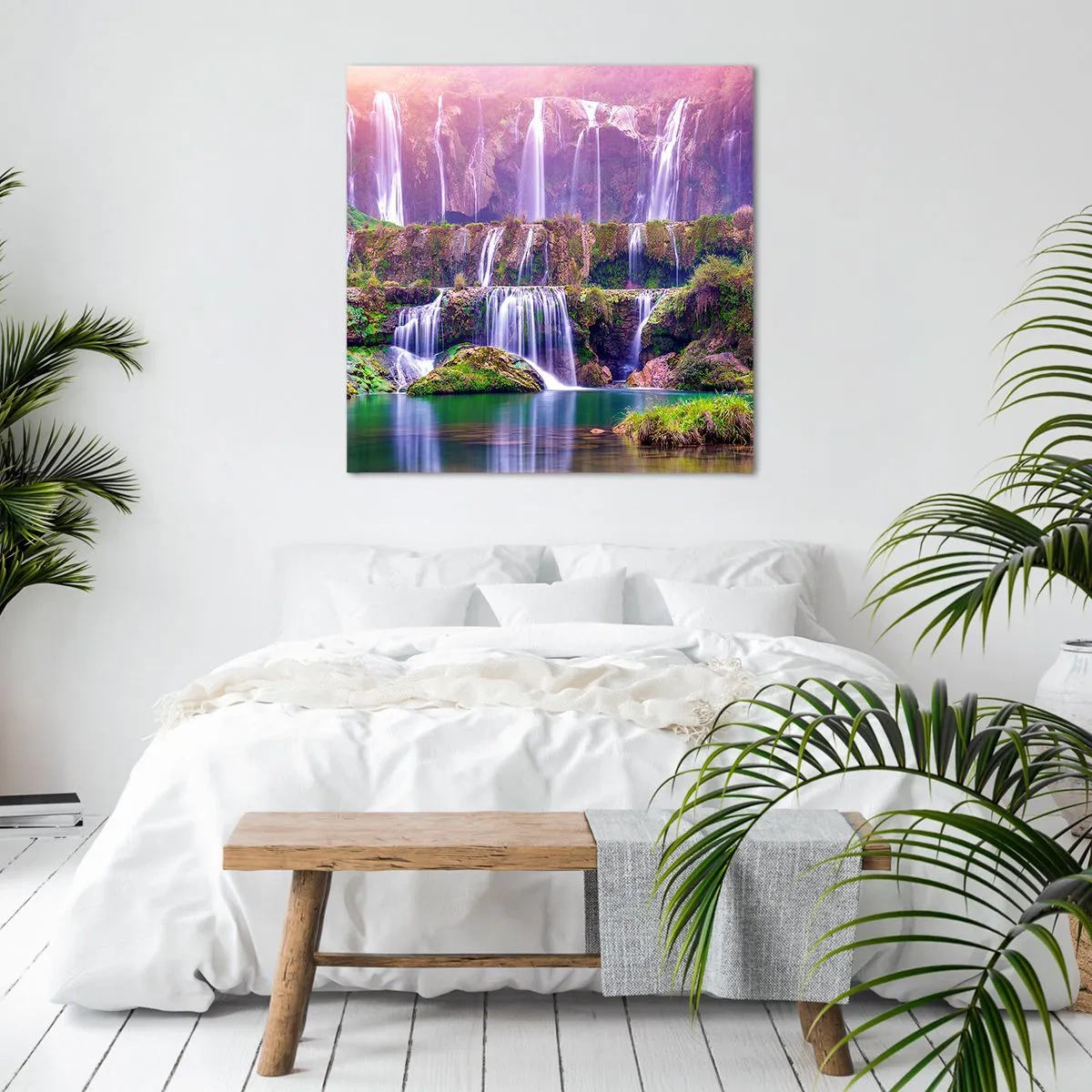 Cuadro sobre lienzo - Impresión de Imagen - Escalera al cielo - 40x40 cm