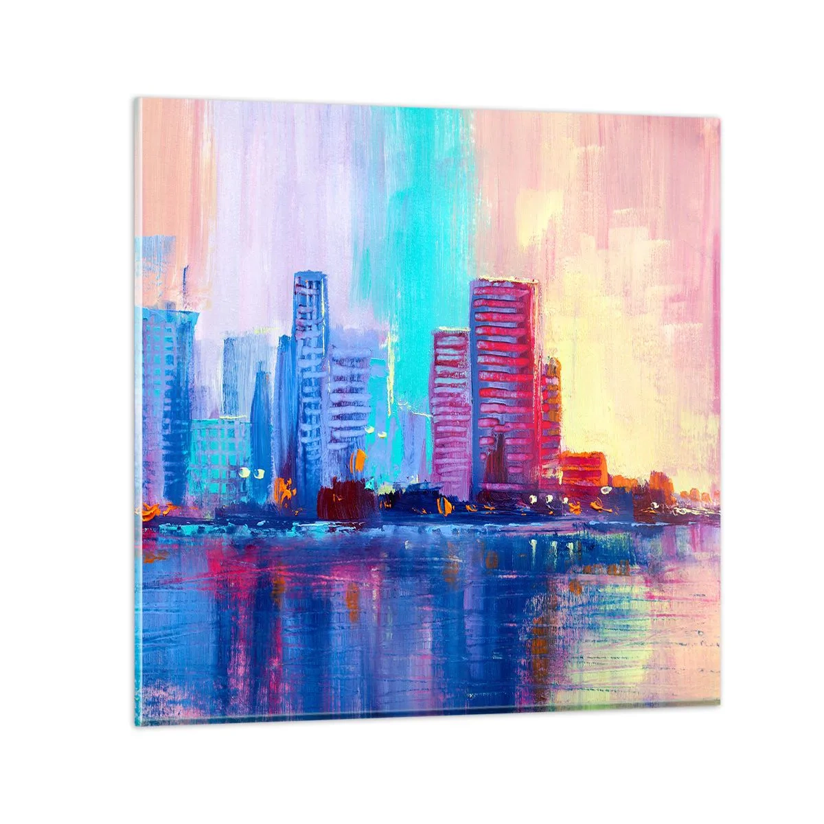 Cuadro sobre vidrio - Impresiones sobre Vidrio - Bañado en color - 30x30 cm