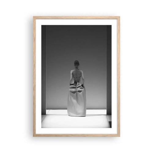 Póster en marco roble claro - Sencillez refinada - 50x70 cm