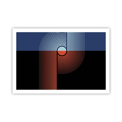Póster - En un abrazo geométrico - 91x61 cm