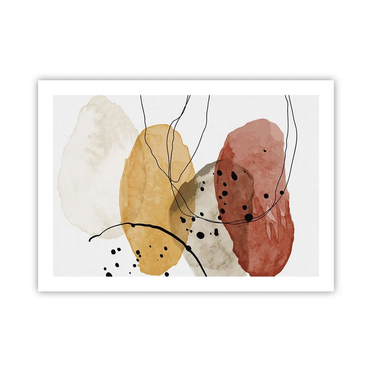 Póster - Líneas y transparencias - 70x50 cm