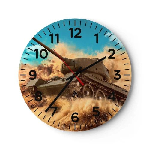 Reloj de pared - Reloj de vidrio - Inmejorable - 30x30 cm