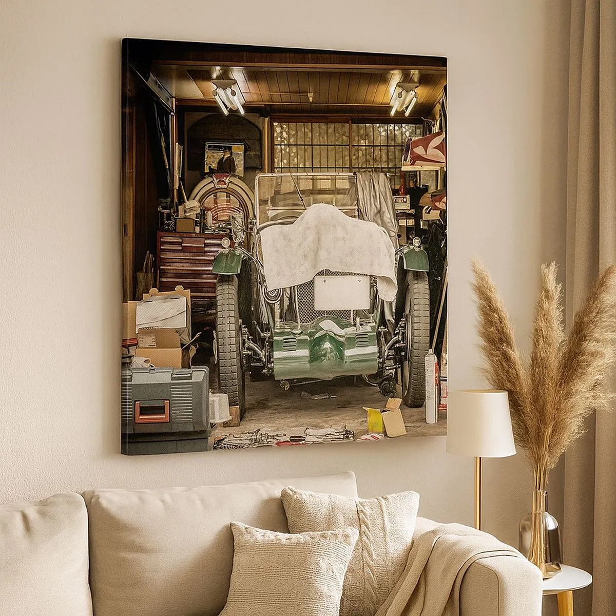 Cuadro sobre lienzo - Impresión de Imagen - Volver al pasado - 30x30 cm