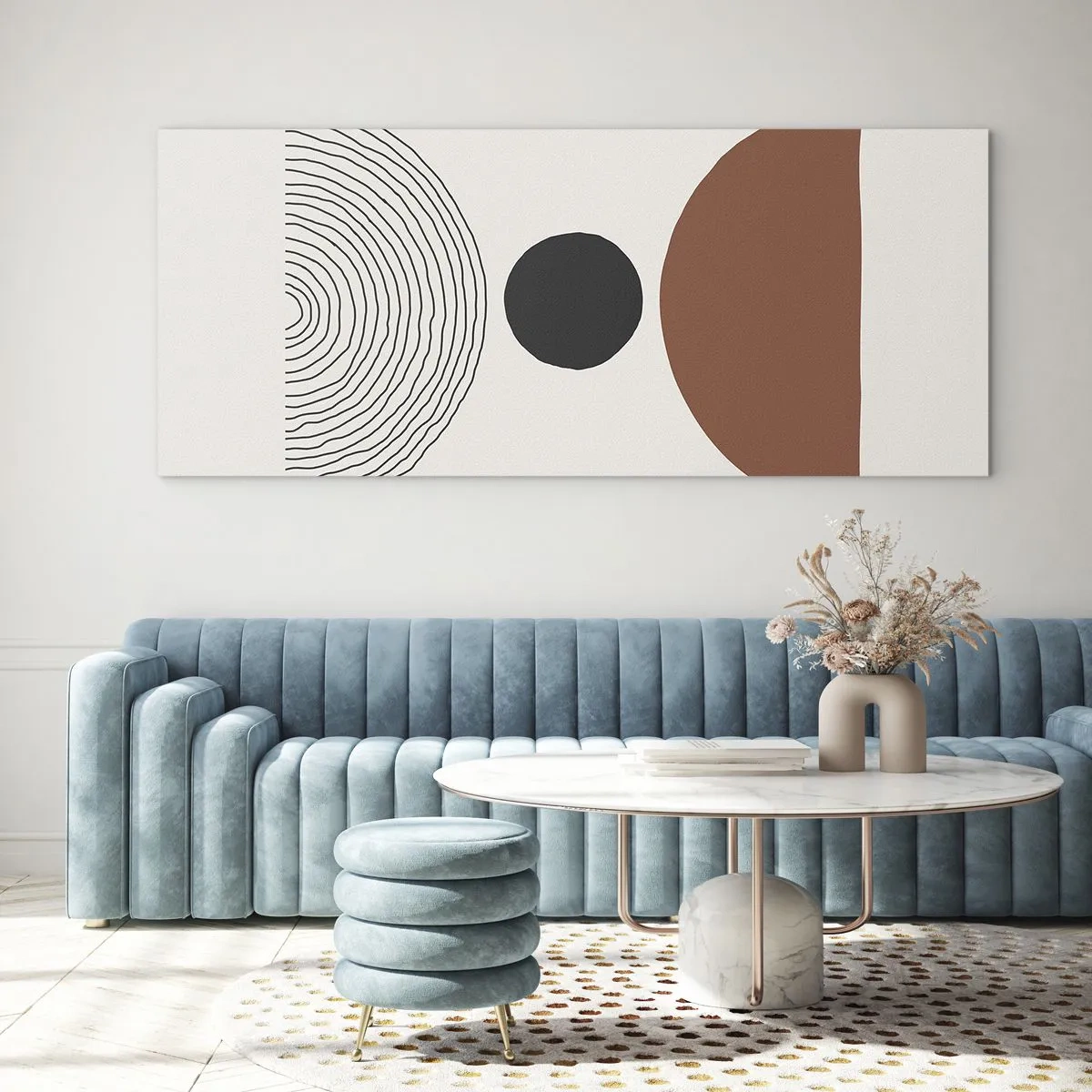 Cuadro sobre vidrio - Impresiones sobre Vidrio - En el centro de la atención - 100x40 cm