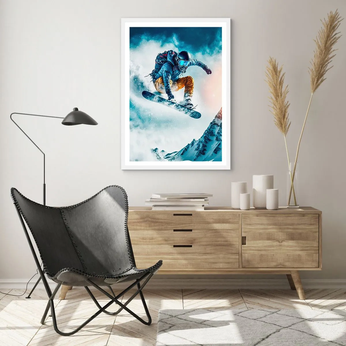 Póster en marco blanco - Emociones extremas - 30x40 cm