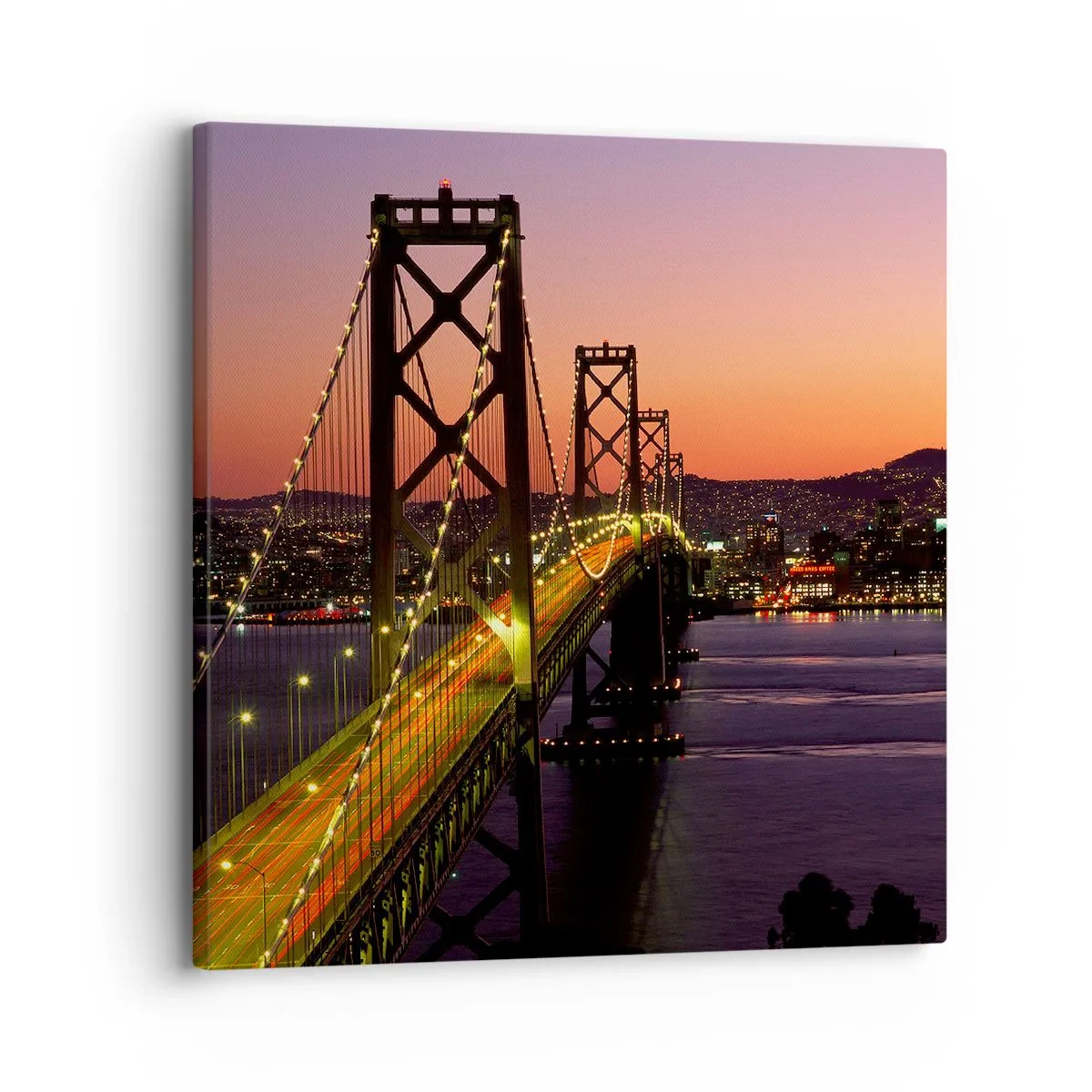 Cuadro sobre lienzo - Impresión de Imagen - Tarde violeta - 30x30 cm