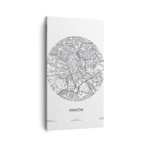 Cuadro sobre lienzo - Impresión de Imagen - Anatomía de Cracovia - 45x80 cm
