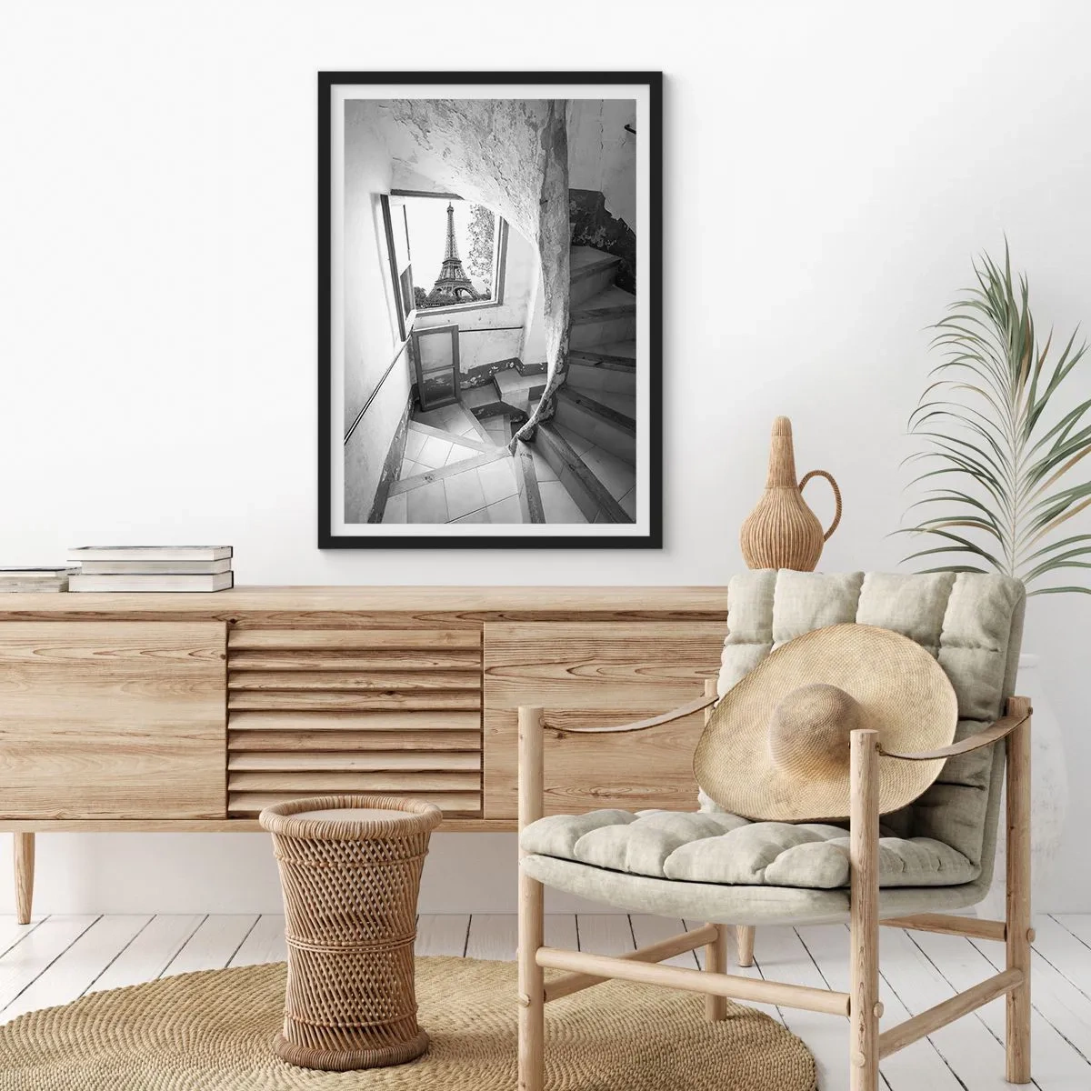 Póster en marco negro - ¡Qué vistas! - 70x100 cm