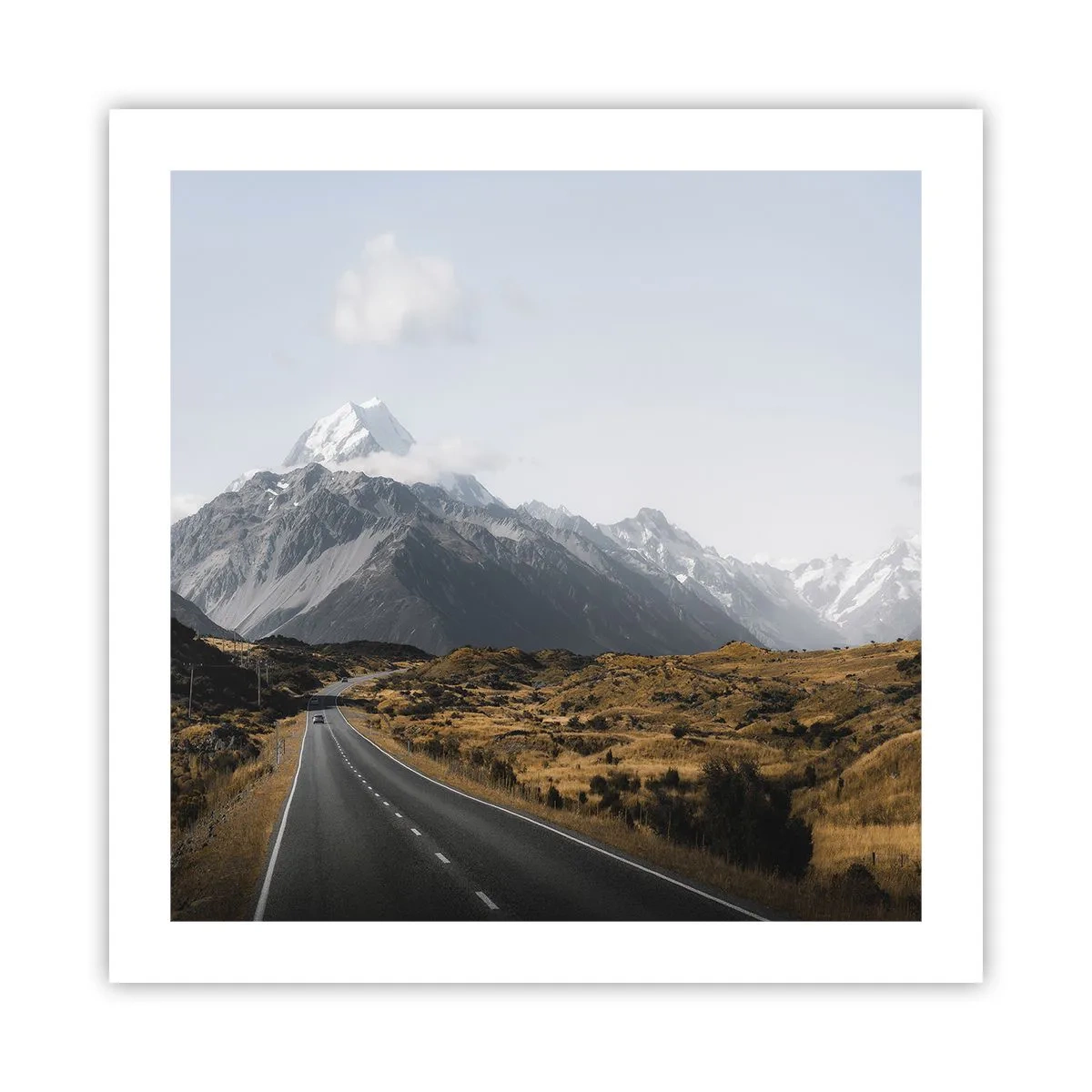 Póster - El camino al corazón de las montañas - 50x50 cm