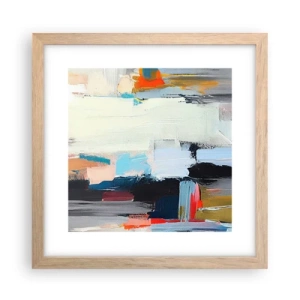 Póster en marco roble claro - ¿Existe un método único? - 30x30 cm