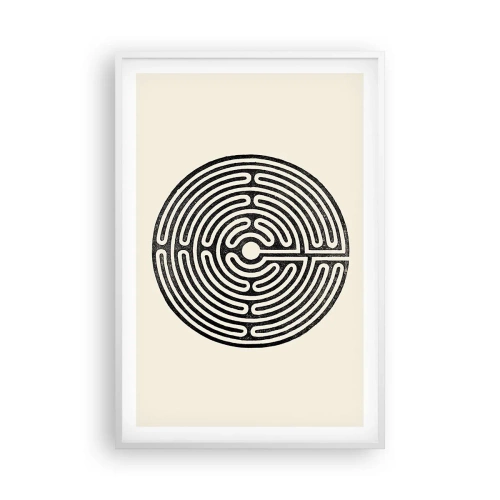 Póster en marco blanco - Orden misterioso - 61x91 cm