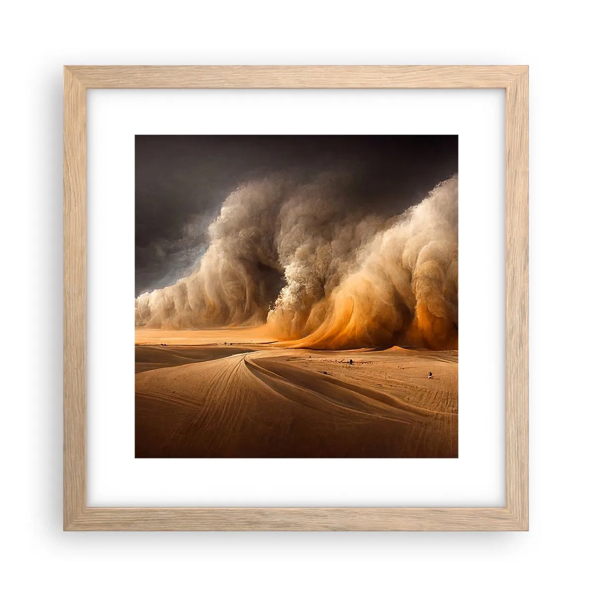 Póster en marco roble claro - Ira del desierto - 30x30 cm