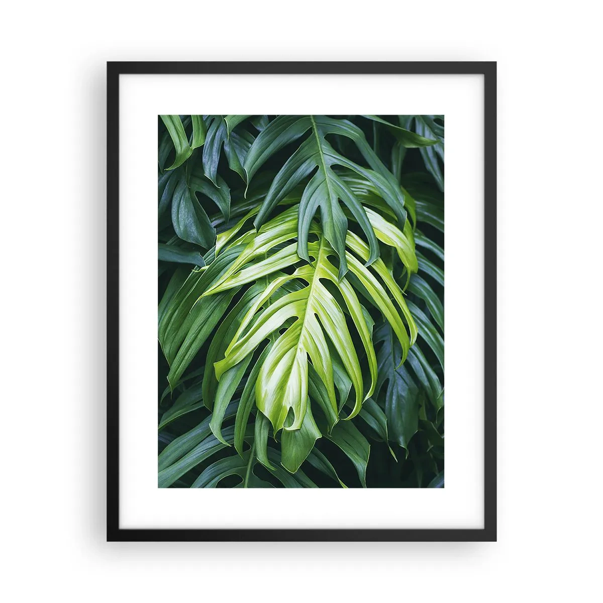 Póster en marco negro - Sumérjase en la frescura - 40x50 cm