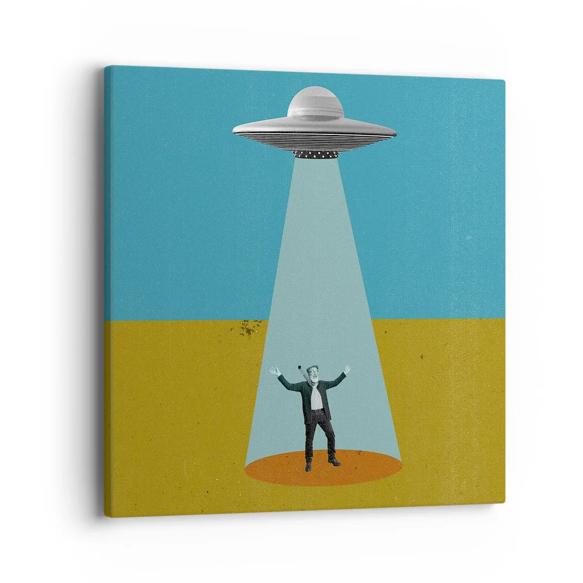 Cuadro sobre lienzo - Impresión de Imagen - Un encuentro cercano - 40x40 cm