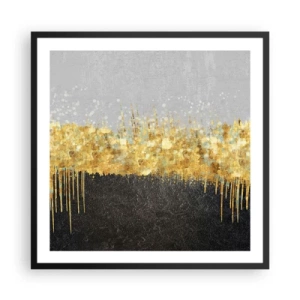 Póster en marco negro - Hacia arriba y hacia abajo - 60x60 cm