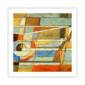 Póster - Cubismo en una obra - 50x50 cm