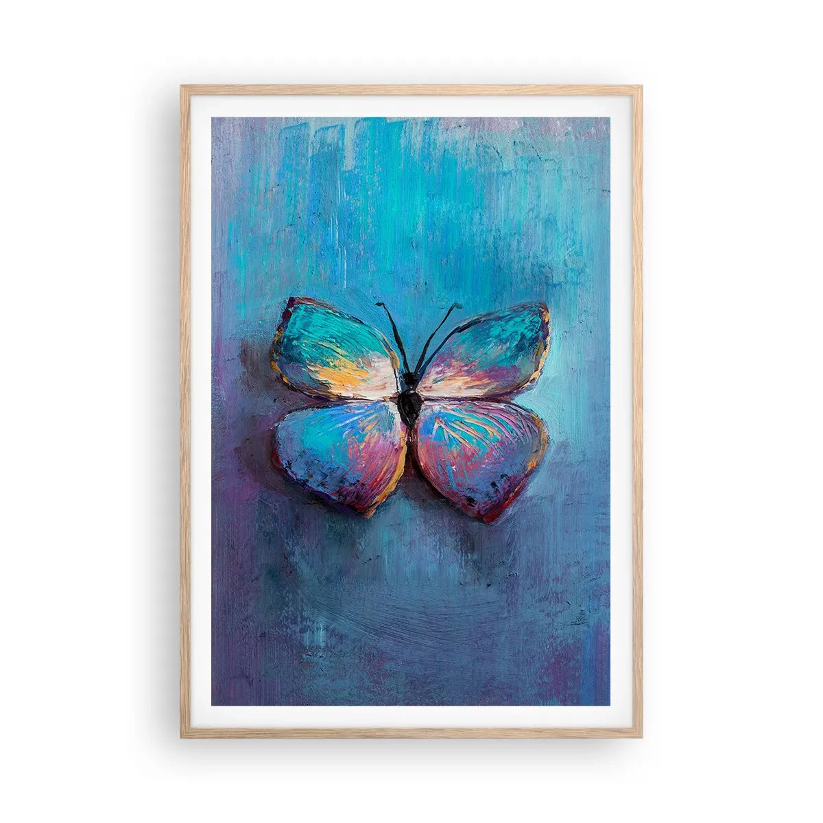 Póster en marco roble claro - En todo su esplendor - 70x100 cm