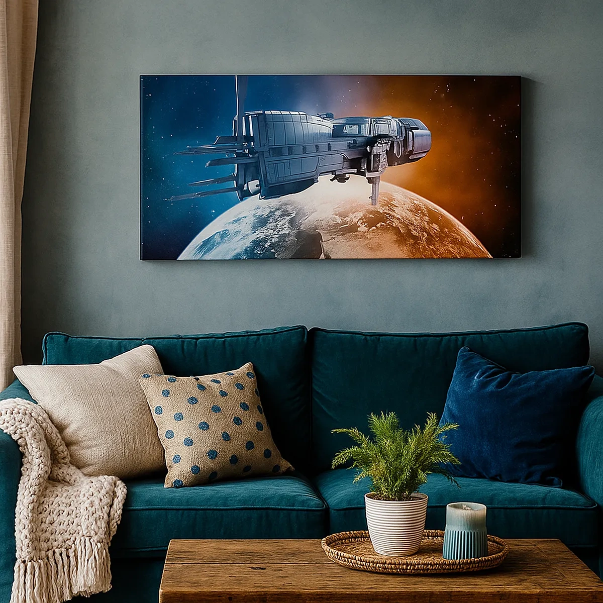 Cuadro sobre lienzo - Impresión de Imagen - Un observador atento - 30x30 cm