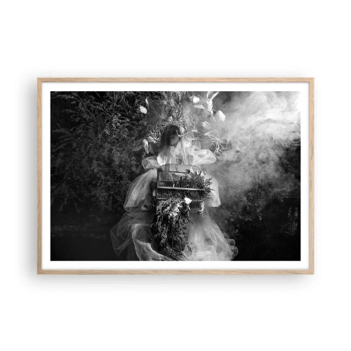 Póster en marco roble claro - La madre misma - La naturaleza - 100x70 cm