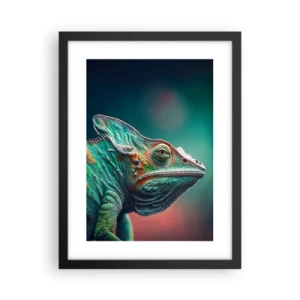 Póster en marco negro - ¿Puedes verme? No está bien... - 30x40 cm