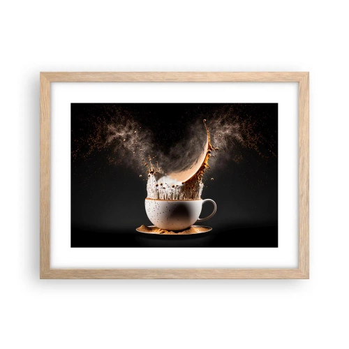 Póster en marco roble claro - Una explosión de sabor - 40x30 cm