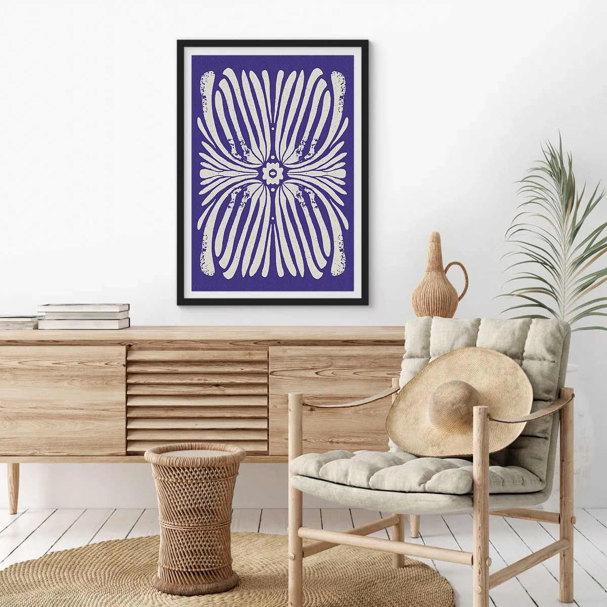 Póster en marco negro - Inspiraciones étnicas - 30x40 cm