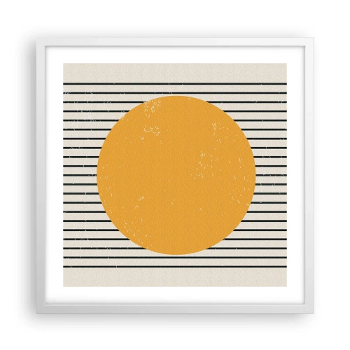 Póster en marco blanco - El poder de la sencillez - 50x50 cm