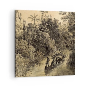 Cuadro sobre lienzo - Impresión de Imagen - Expedición a la fuente - 50x50 cm