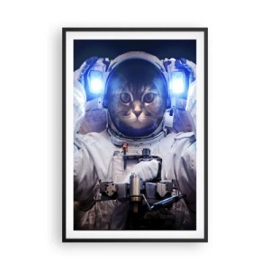 Póster en marco negro - Houston, tienes un problema. - 61x91 cm