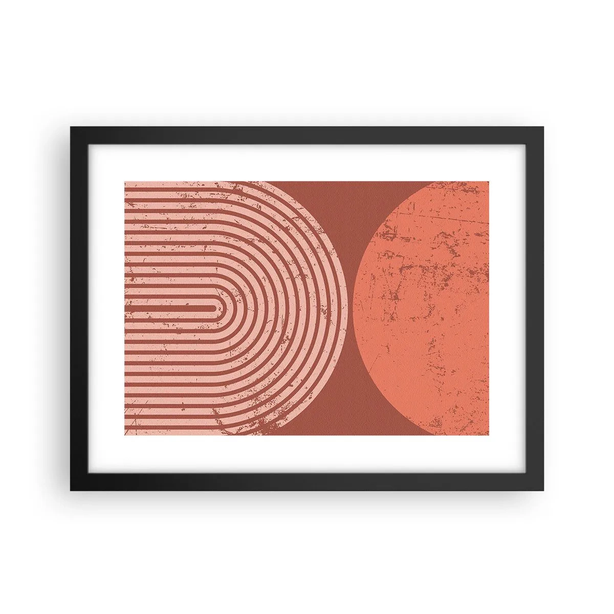 Póster en marco negro - Estrecha relación - 40x30 cm