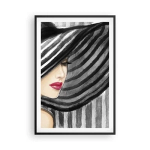Póster en marco negro - ¿Dónde puedo encontrarte? - 61x91 cm