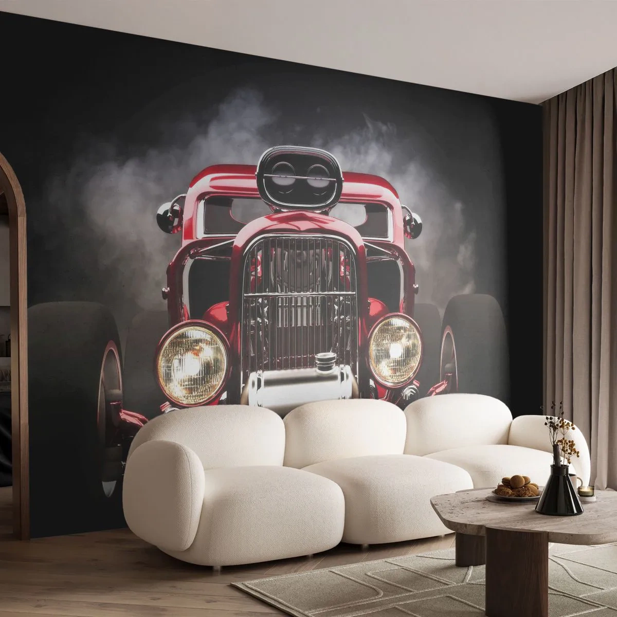 Fotomural Premium Canvas - Rápida y furiosamente bella - Automotor, Auto, Deporte - 350x256 cm
