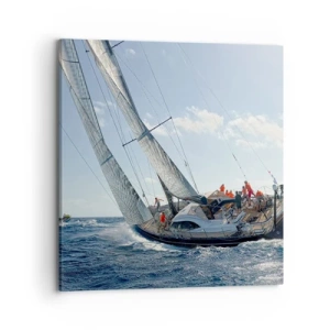 Cuadro sobre lienzo - Impresión de Imagen - Que gane el mejor - 70x70 cm