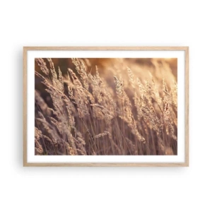 Póster en marco roble claro - Listos para dar la bienvenida al otoño - 70x50 cm