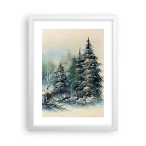 Póster en marco blanco - Preparados para la Navidad - 30x40 cm