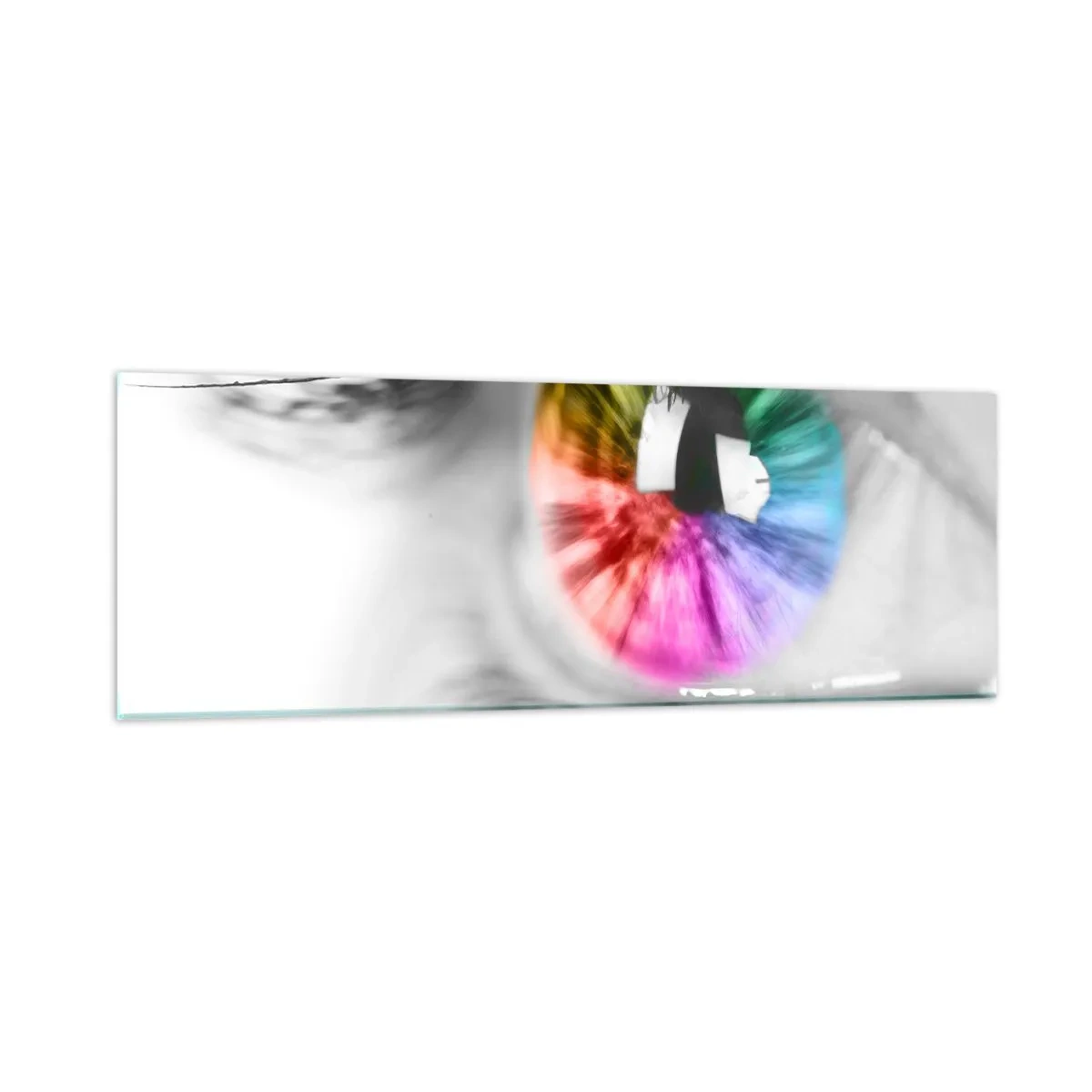 Cuadro sobre vidrio - Impresiones sobre Vidrio - Ver el mundo en color - 90x30 cm