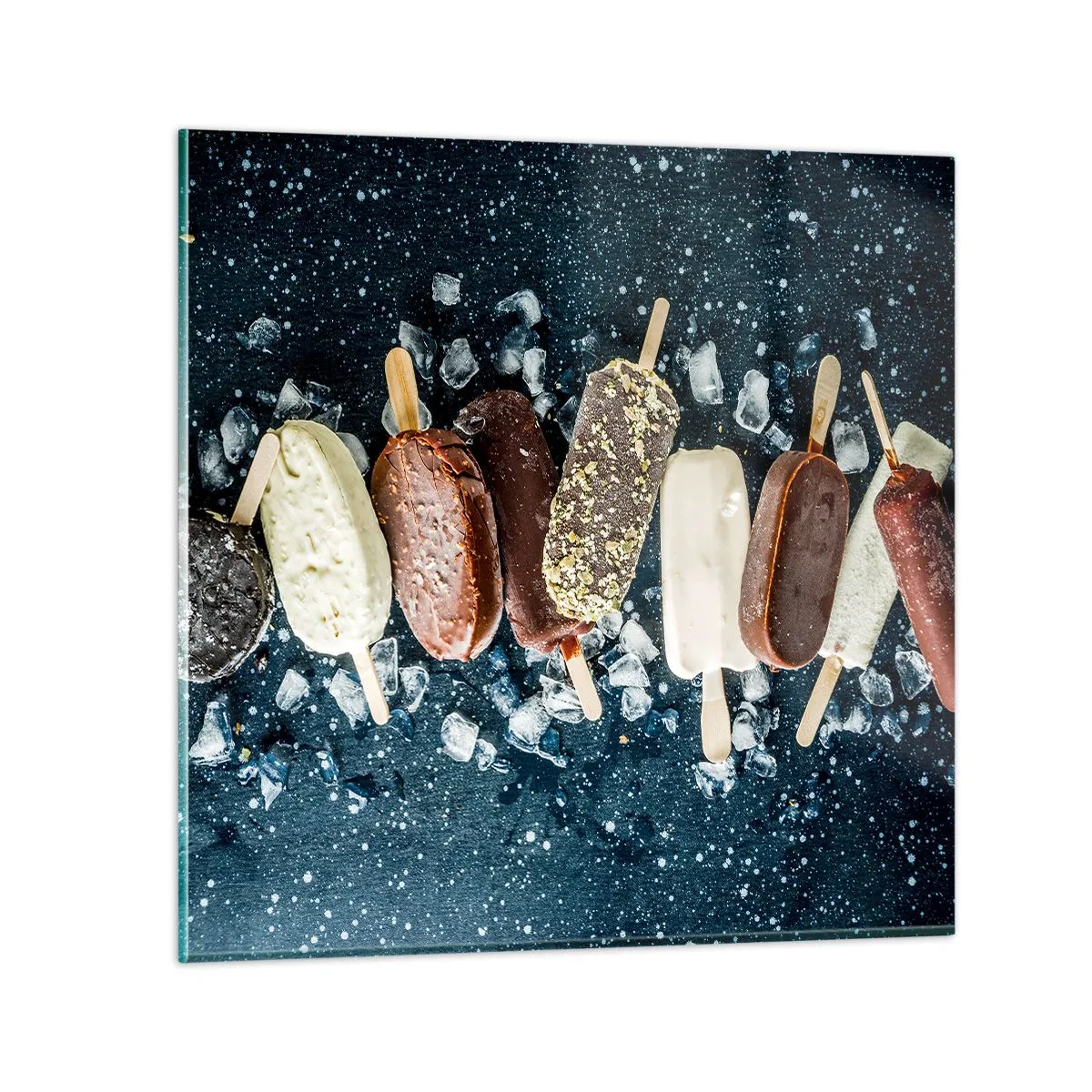 Cuadro sobre vidrio - Impresiones sobre Vidrio - El sabor del verano caluroso - 70x70 cm